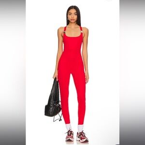 Shoreditch ski club red jumpsuit